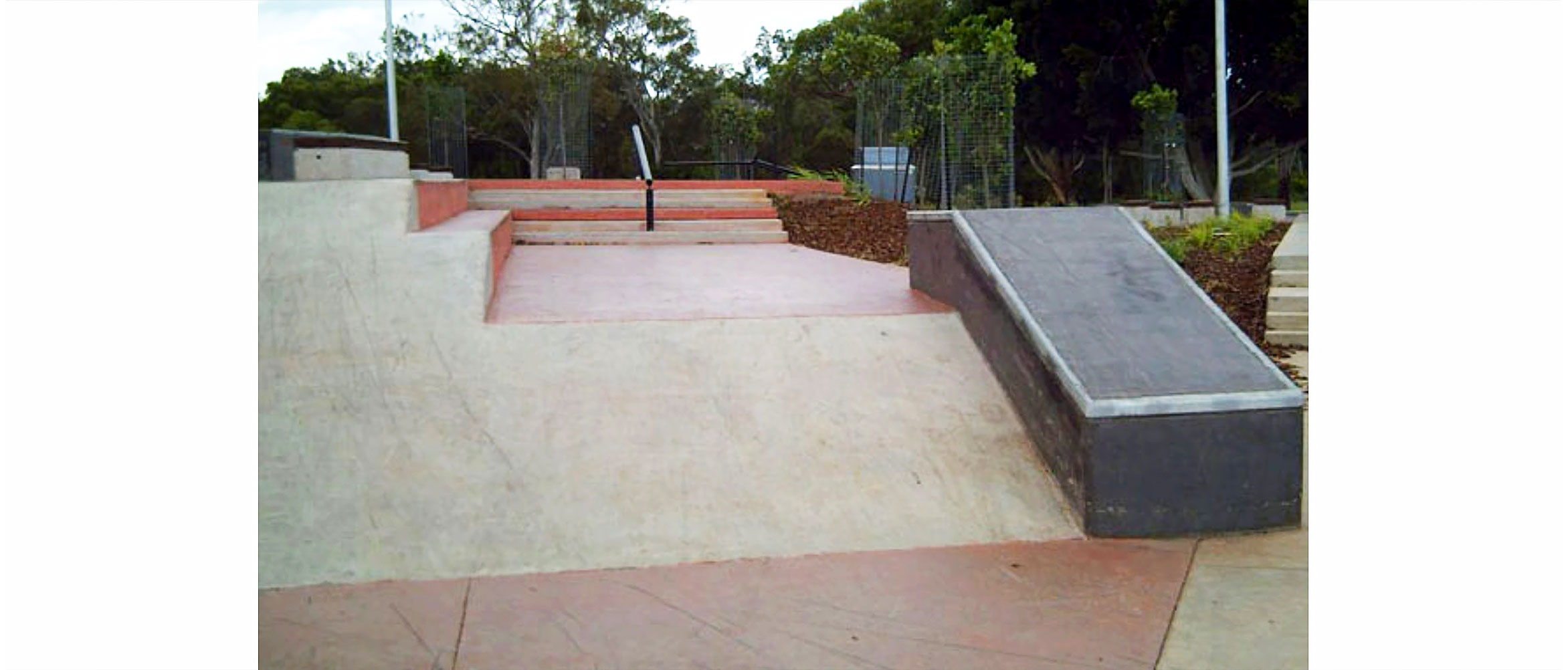 Capalaba skate park street section, Concrete Skateparks build