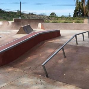 Chinchilla skate park hubba and rail