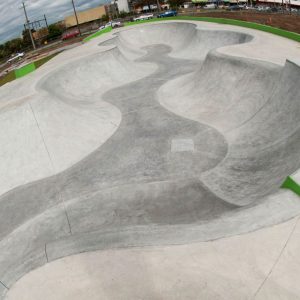 Noble Park skate park snake run bowl