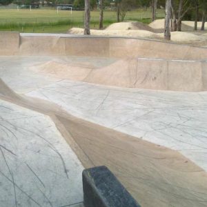 Ormeau skate park bowl section, Concrete Skateparks build