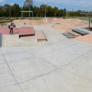 Ormeau skate park street section, Concrete Skateparks build