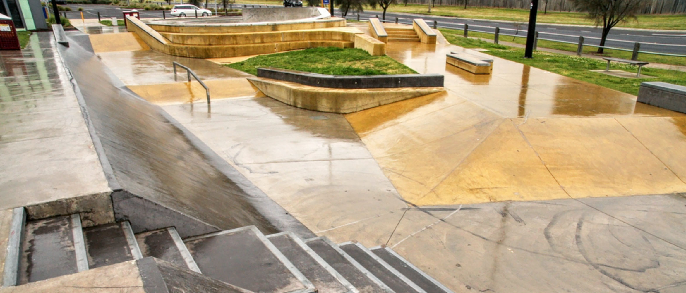 Taylors Hill skate park, street section, Concrete Skateparks