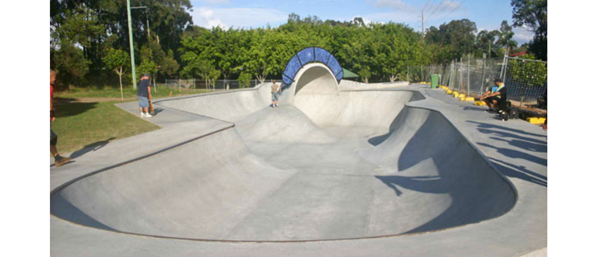 Varsity skate park bowl with cradle